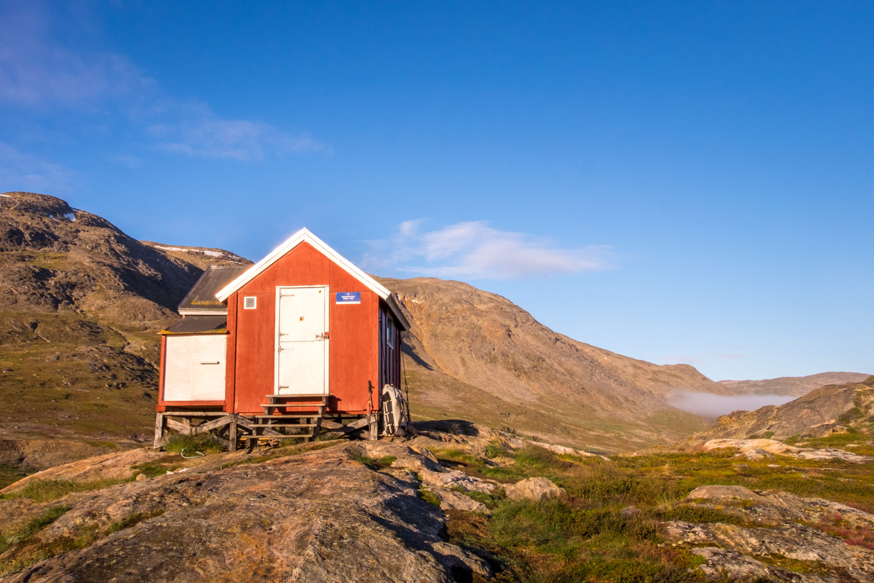 Kangerlusarsuk Tulleq Nord hut on the Arctic Circle Trail