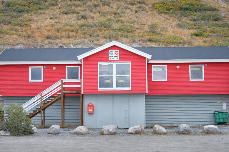The Post Office and telecommunications company in Greenland is called Tusass. This one is in Kangerlussuaq