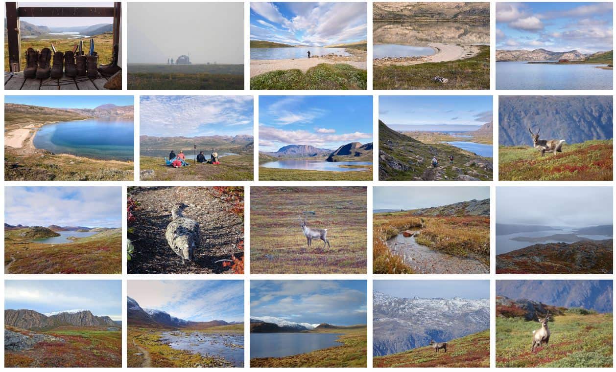 Selection of Arctic Circle trail photos from the photo database