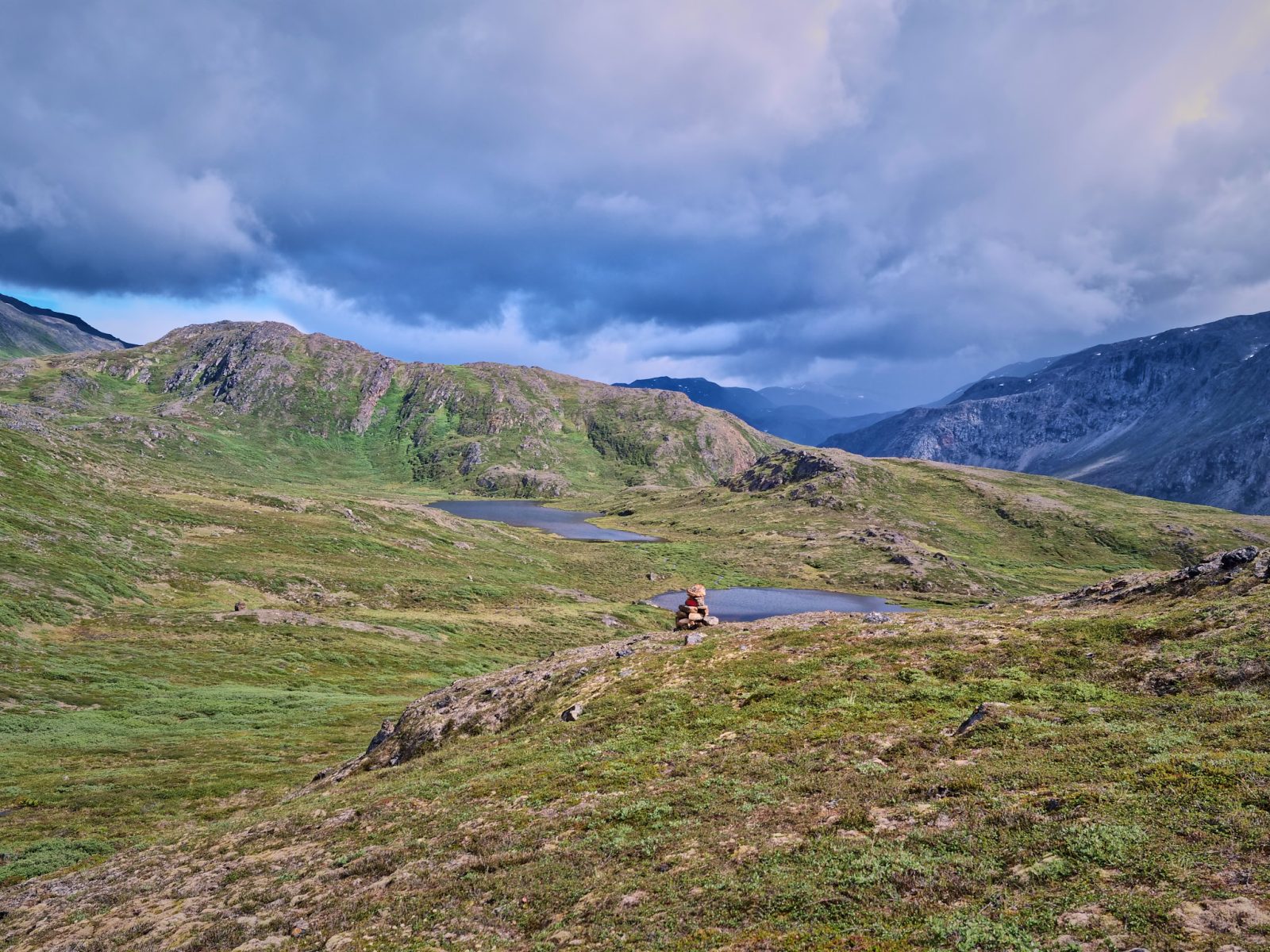 Cairn along the Southern Arctic Circle Trail in Greenland