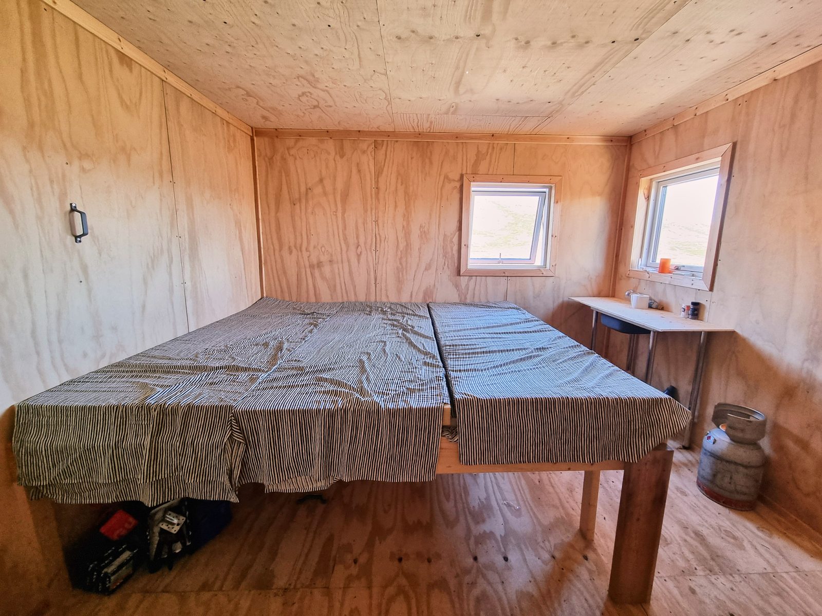 Interior view of Igalassat Hut on the Southern Arctic Circle Trail Route - Greenland