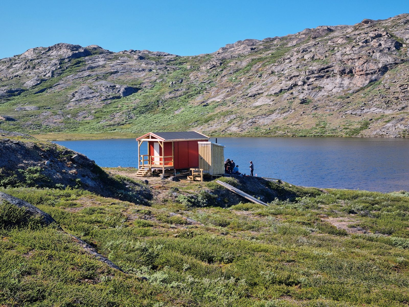 Exterior view of Igalassat Hut on the Southern Arctic Circle Trail Route - Greenland